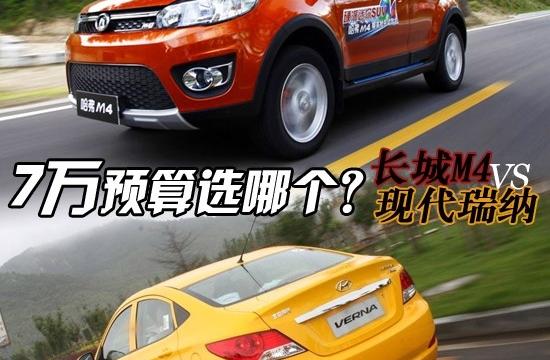 7万预算选哪个？ 长城M4对比现代瑞纳