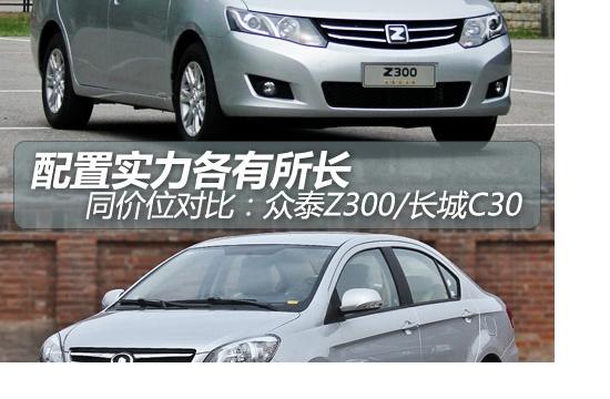 配置实力各有所长 众泰Z300对比长城C30