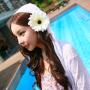 婀娜胸线粉面桃腮的“花”姑娘